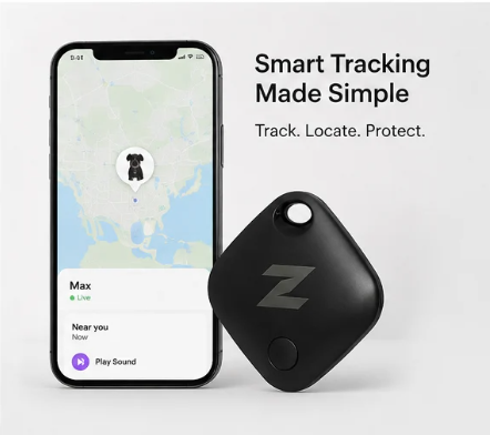 Smart GPS Pet Tracker – Real-Time Location & Safety Tracker for Dogs & Cats